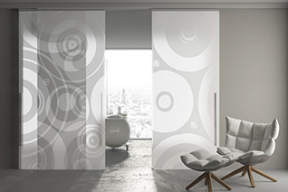 Porte e sistemi per larredamento Decori porte vetro