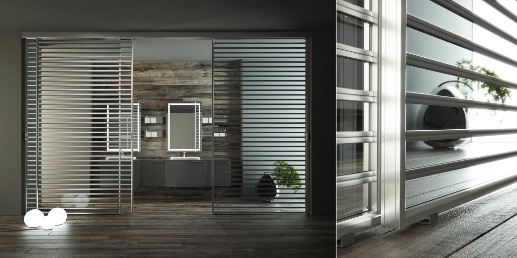 Porte e sistemi per l'arredamento Porte scorrevoli per interni moderne pavimento soffitto