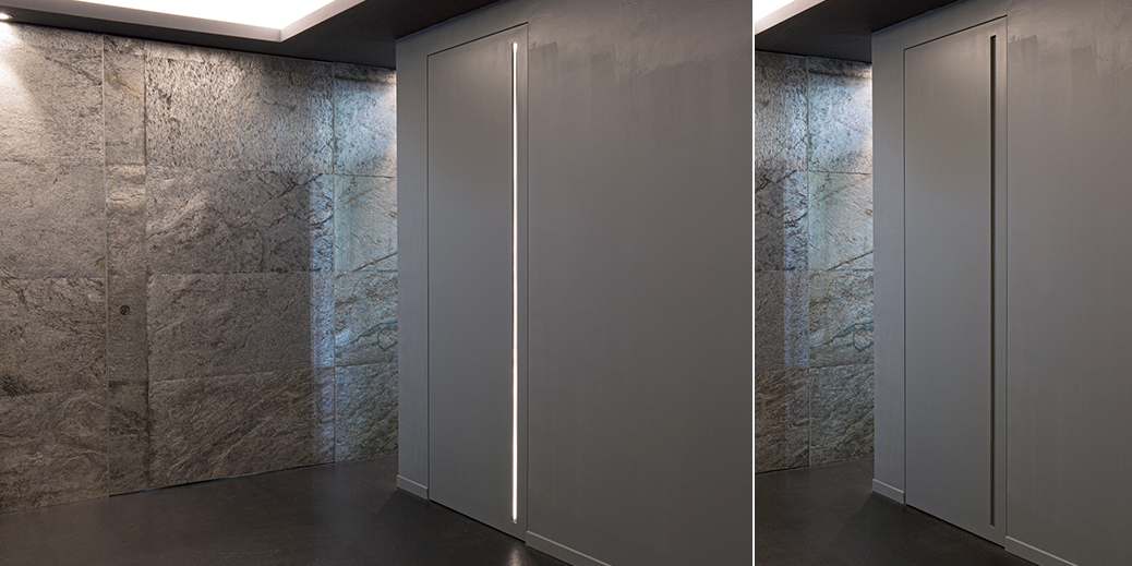Porta battente con luce integrata XDoor©